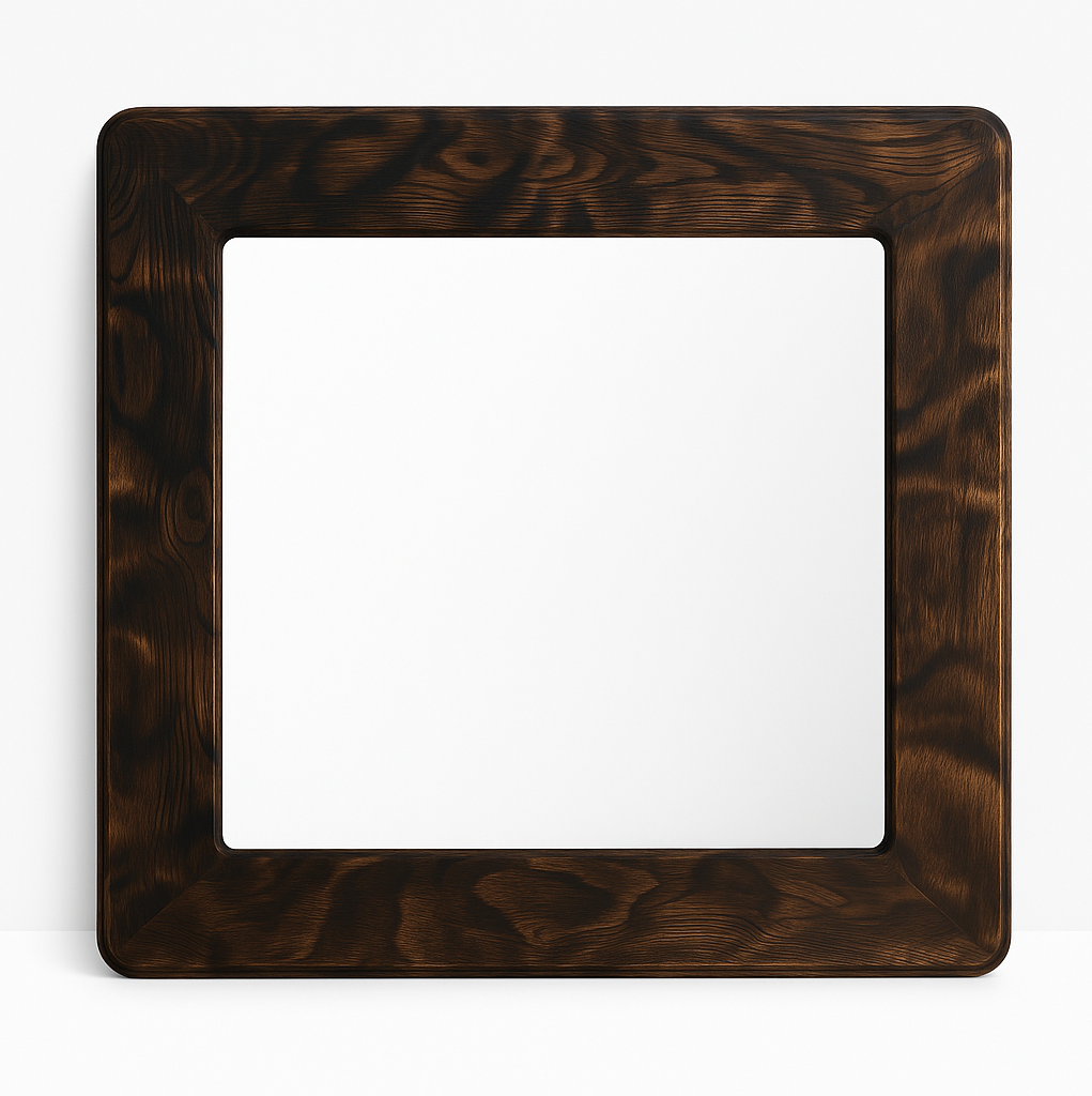 Зеркало дубовое квадратное 