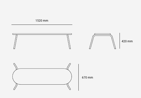 Скамейка без спинки SPIDER - изображение 5