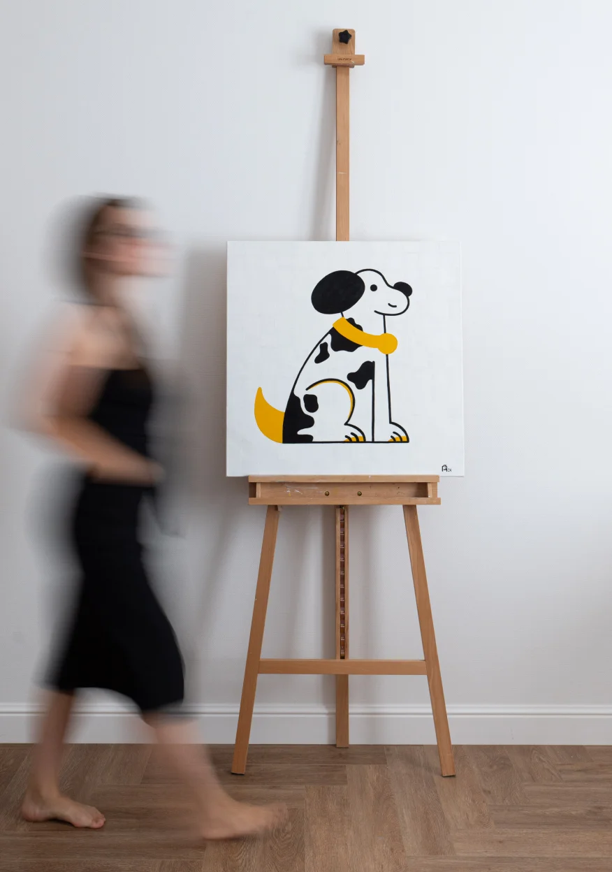 Картина "Счастливая собака" - изображение 2