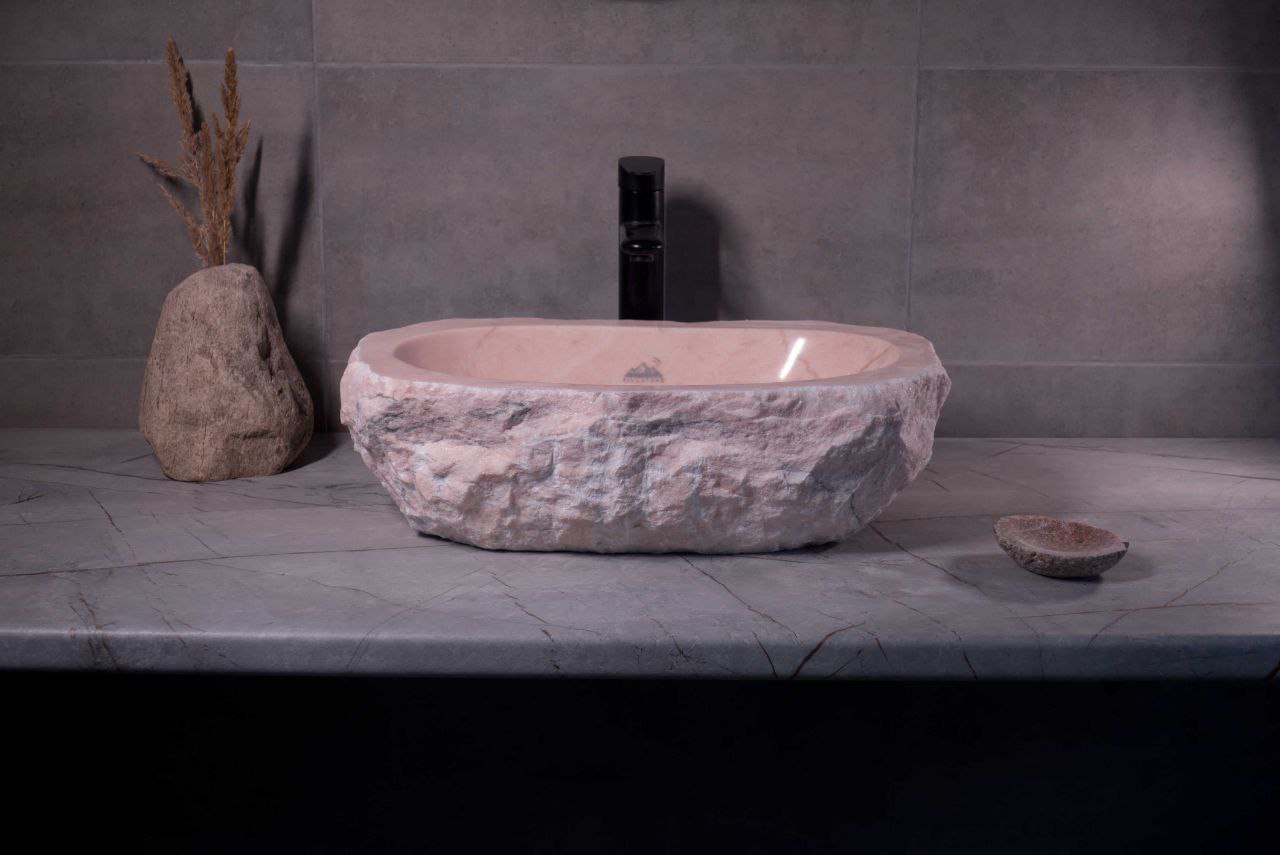 Раковина Розовый мрамор - изображение 1