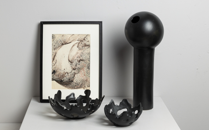 Большая чаша "Коралл" черный - изображение 3