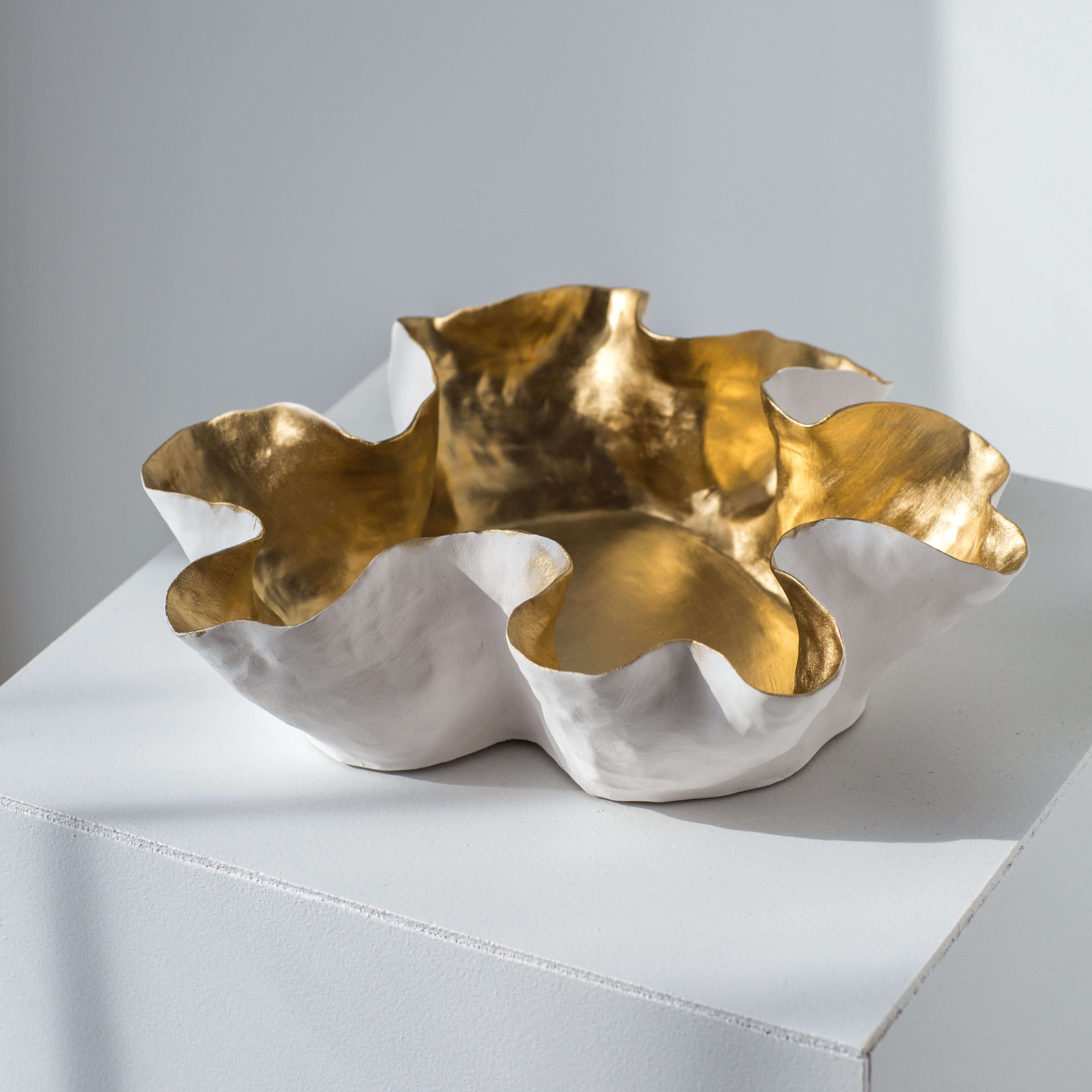 Скульптурная ваза "GOLDEN DUO"