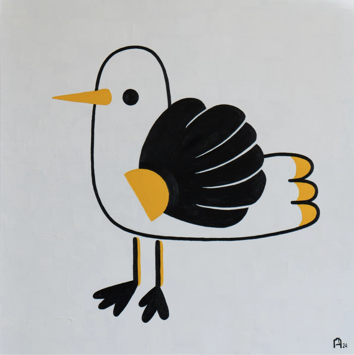 Картина "Молчаливая чайка. А такая бывает?" 