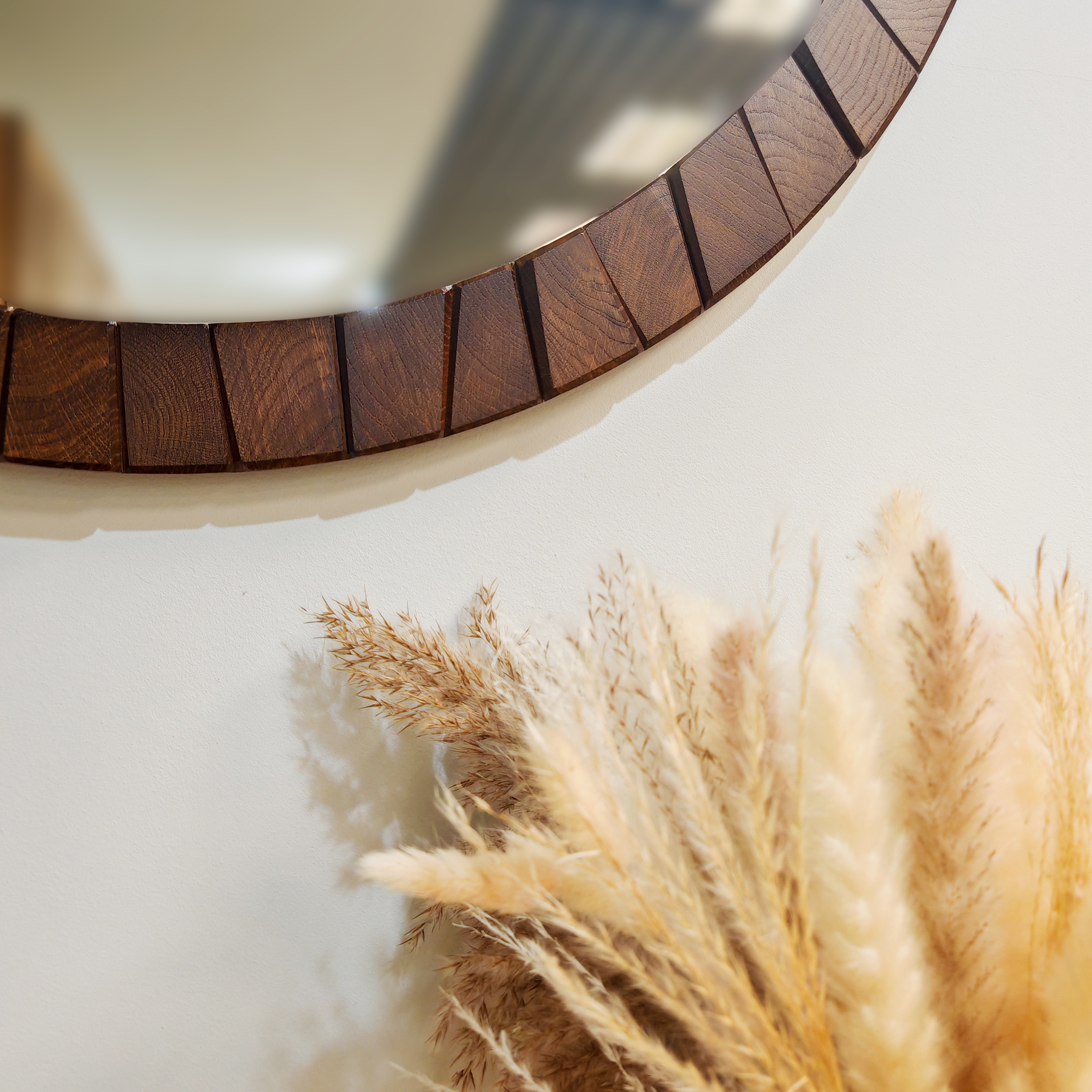 Зеркало дубовое круглое - изображение 3