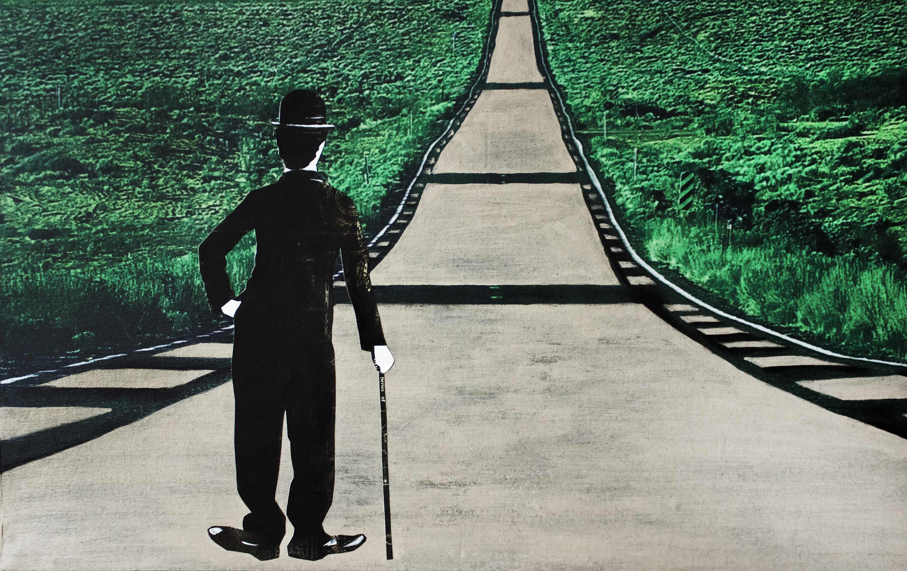 Коллаж "КОСМОС ЧАРЛИ ЧАПЛИНА" - изображение 3