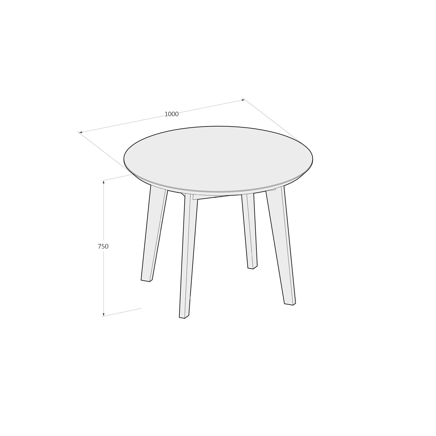 Стол ФОРМА круглый - изображение 6