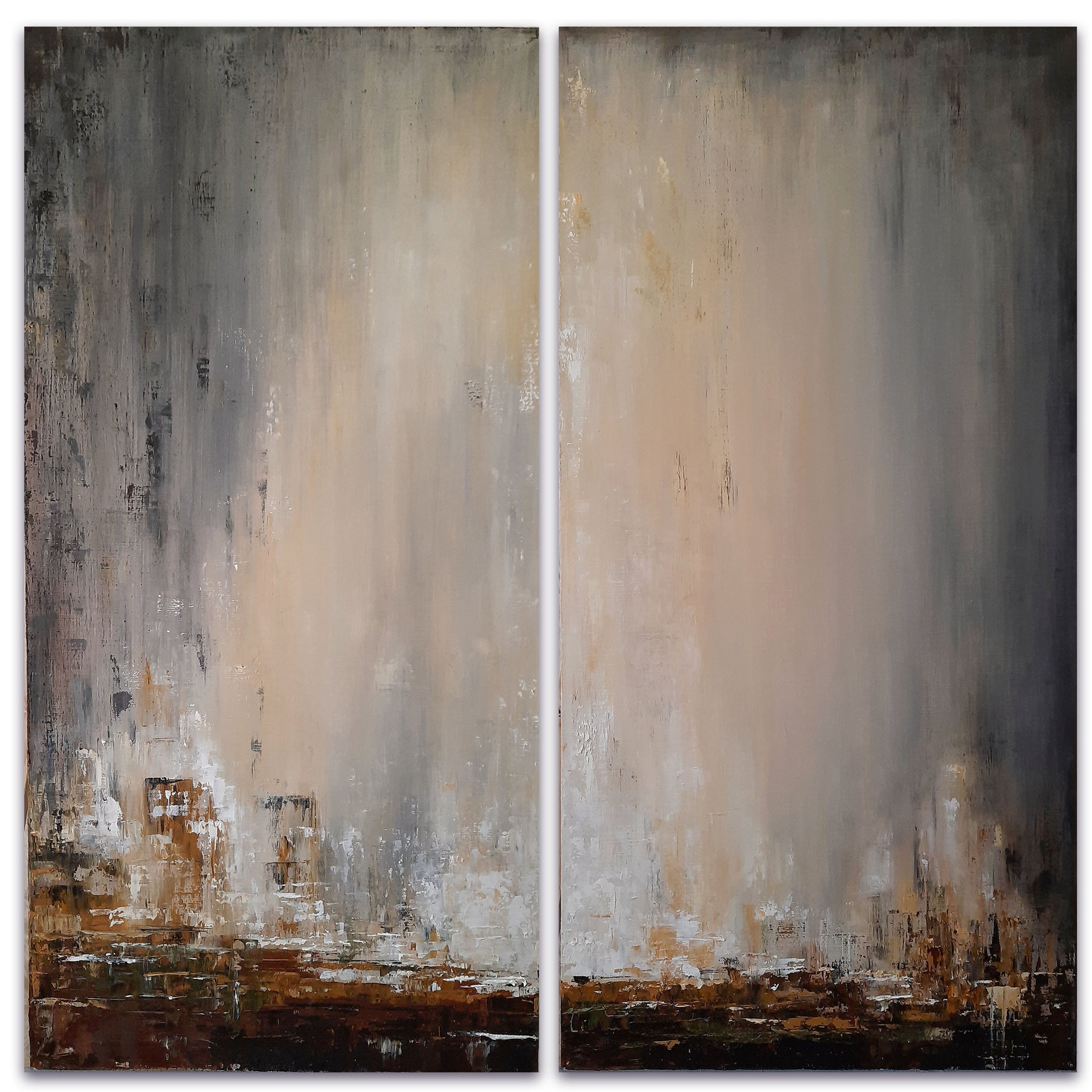 Landscape abstract, 40*80 x 2 