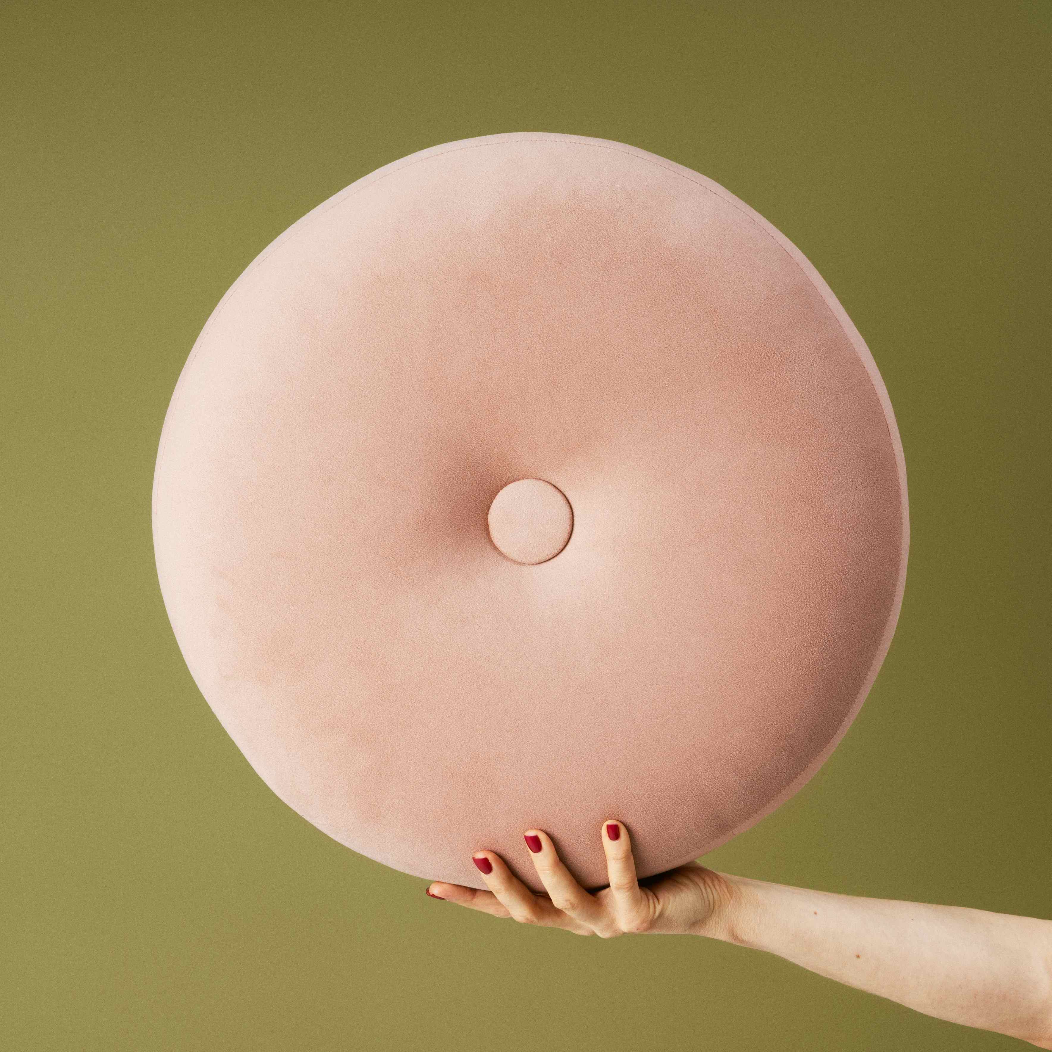 Подушка Велюровый макарон