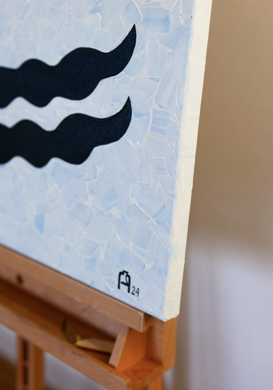 Картина "Плавный цветок" - изображение 3