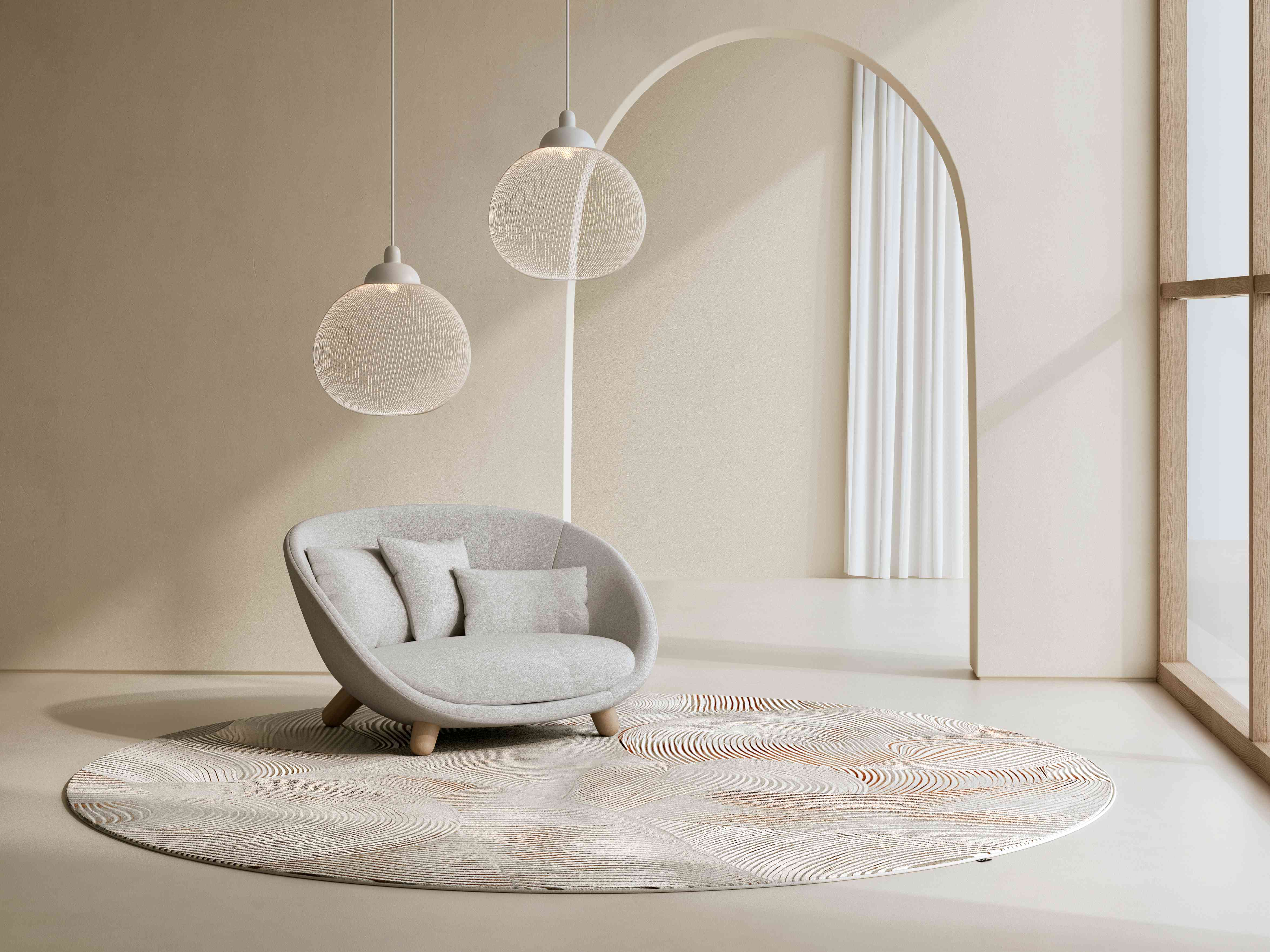 Ковер Vibrato Bee Round - изображение 1