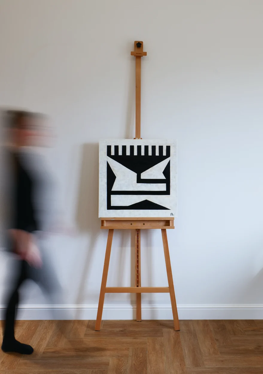 Картина "Геометрический цветок" - изображение 2