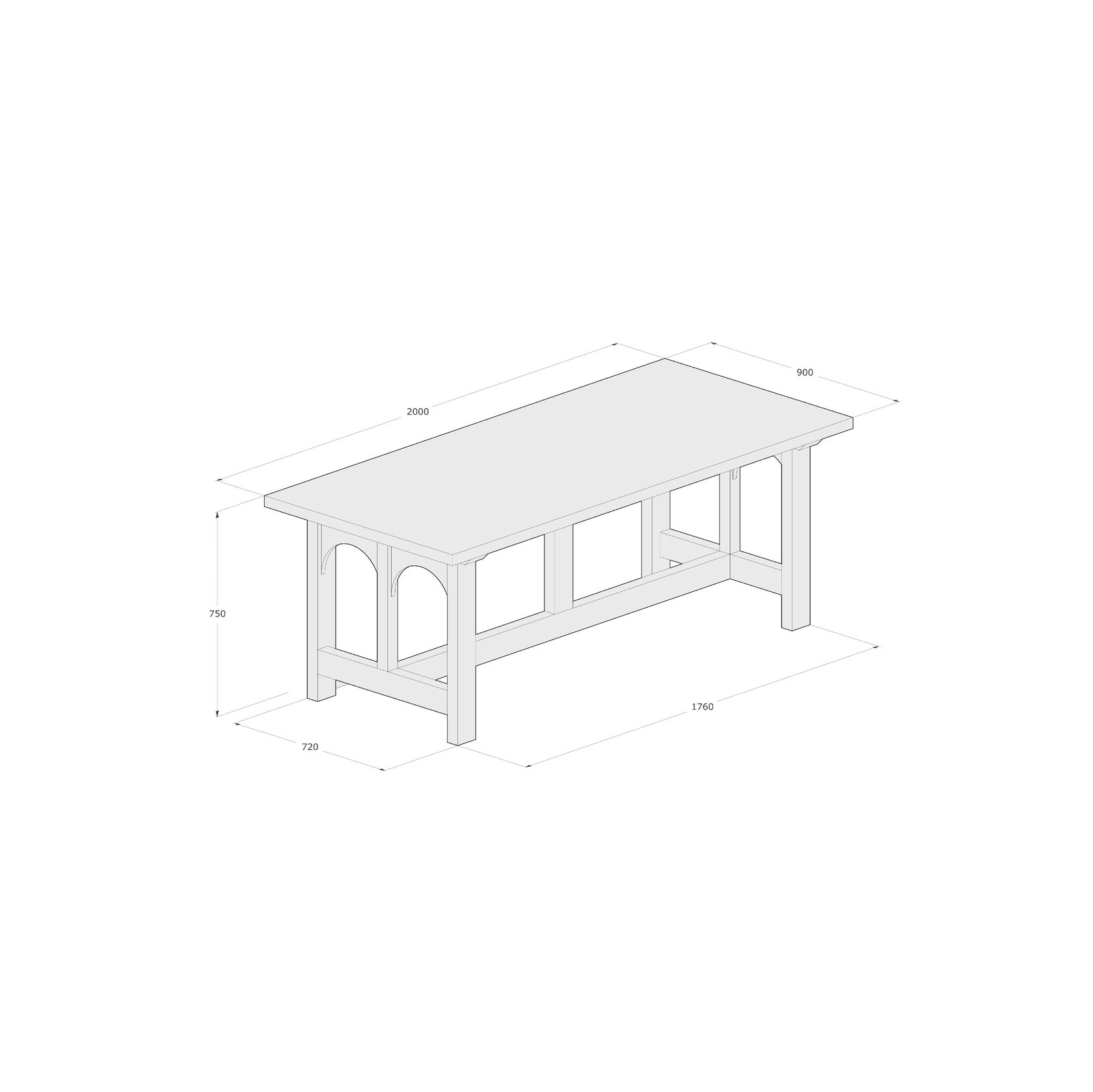 Стол АРКА большой - изображение 6