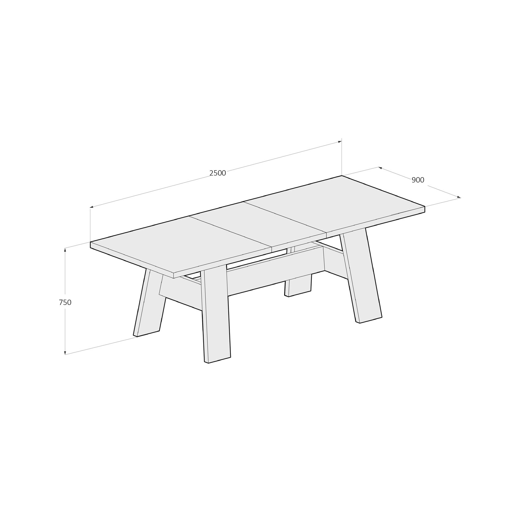 Стол ДОСКА раскладной - изображение 6