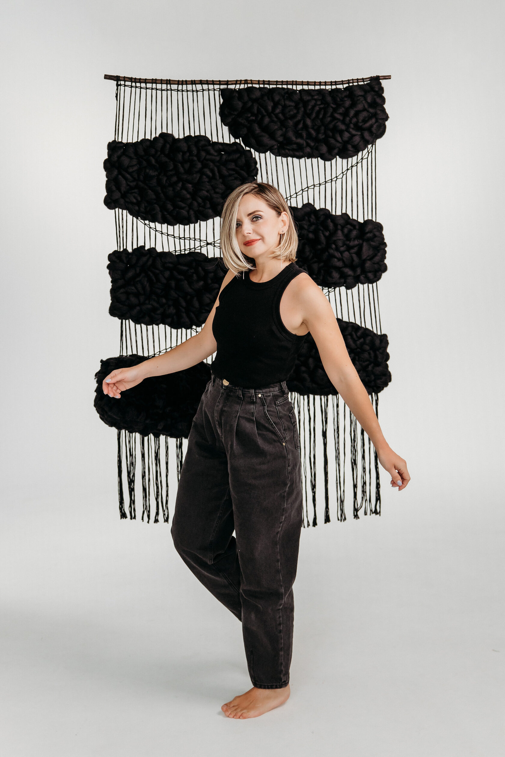 Гобелен "Облака" черный - изображение 1