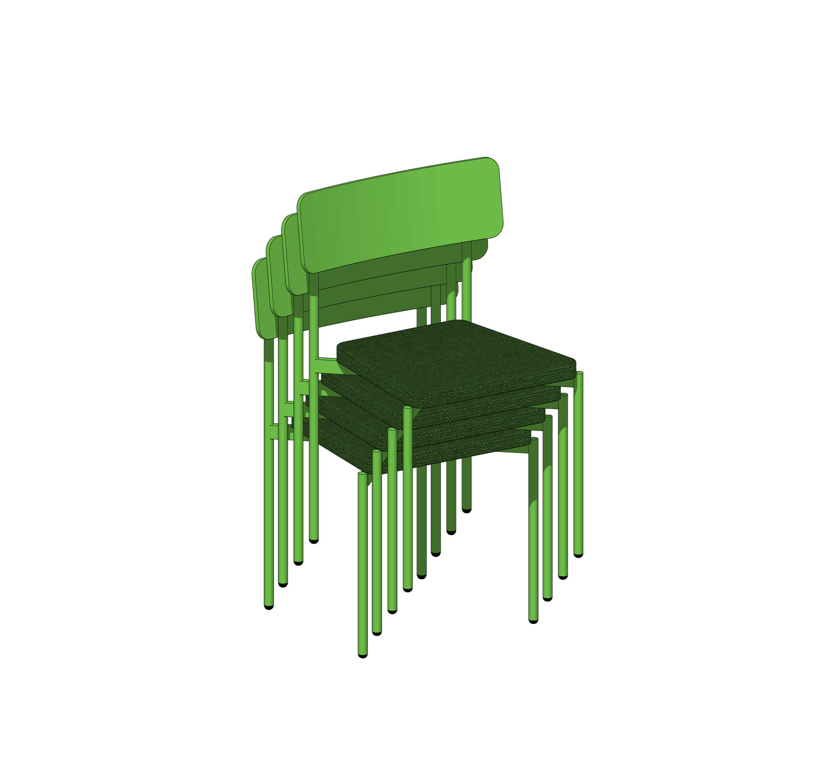 Стул SCHOOL штабелируемый - изображение 2