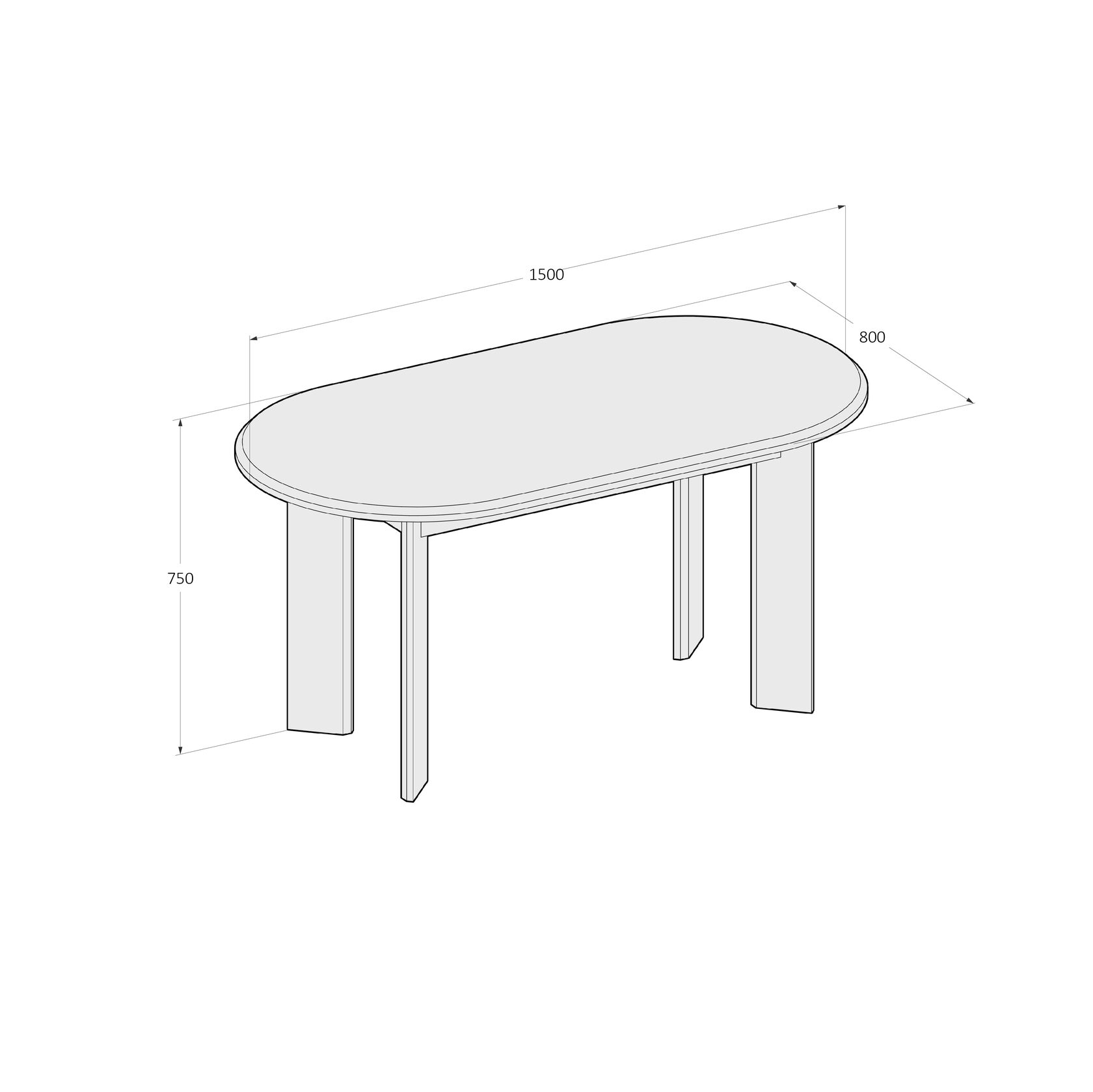 Стол КЛИН овальный - изображение 5