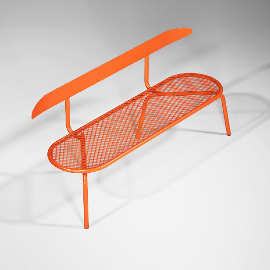 Скамейка со спинкой SPIDER сетка