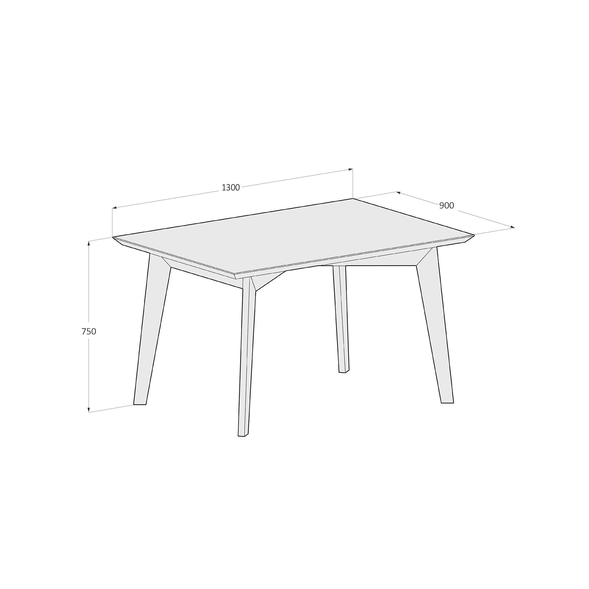 Стол ФОРМА прямоугольный - изображение 6