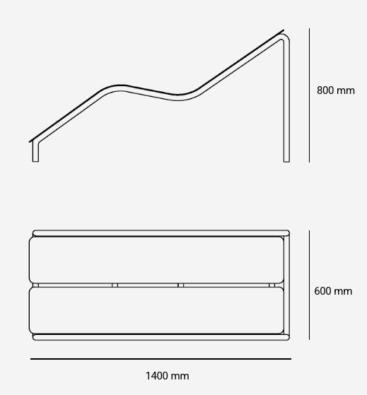 Лежак SPIDER сетка - изображение 3